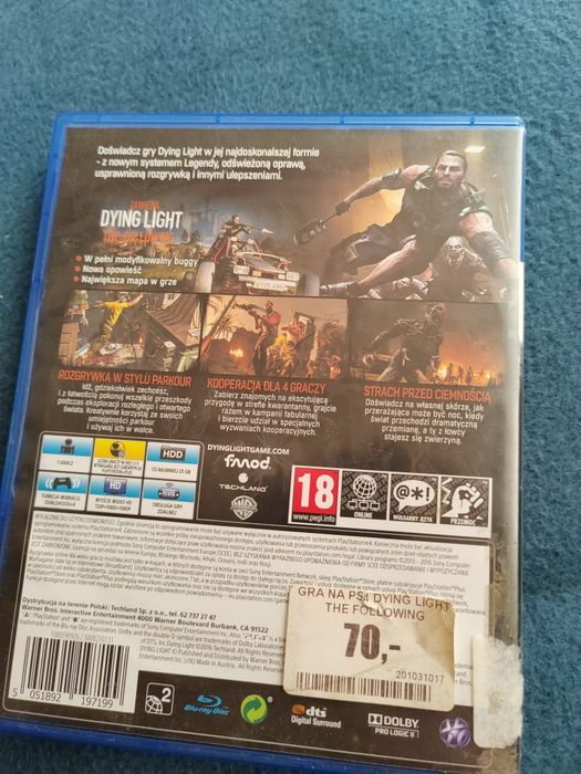 Dying light the following ps4 PlayStation 4 5 polska wersja