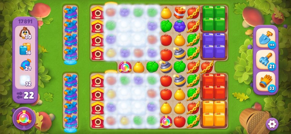 Аккаунт Gardenscapes останні рівні, багато бустерів