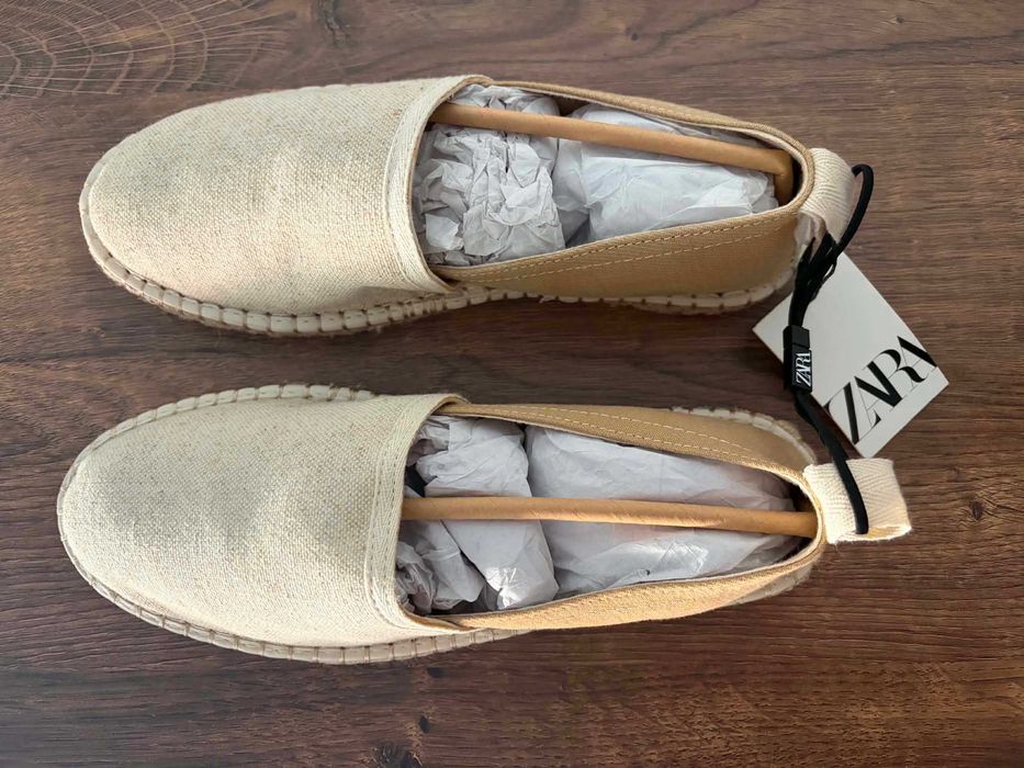 Alpergats combinada zara man sapatos verao alpercatas 40 castanhas