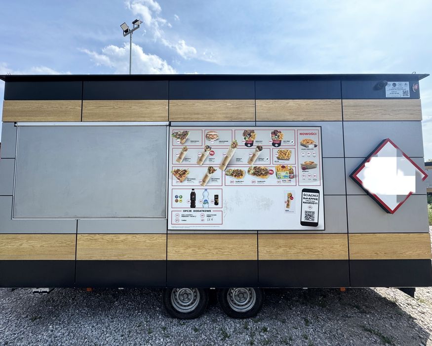 Przyczepa gastronomiczna kebab CESJA ODSTĘPNE SYMBOLICZNĄ ZŁOTÓWKĘ