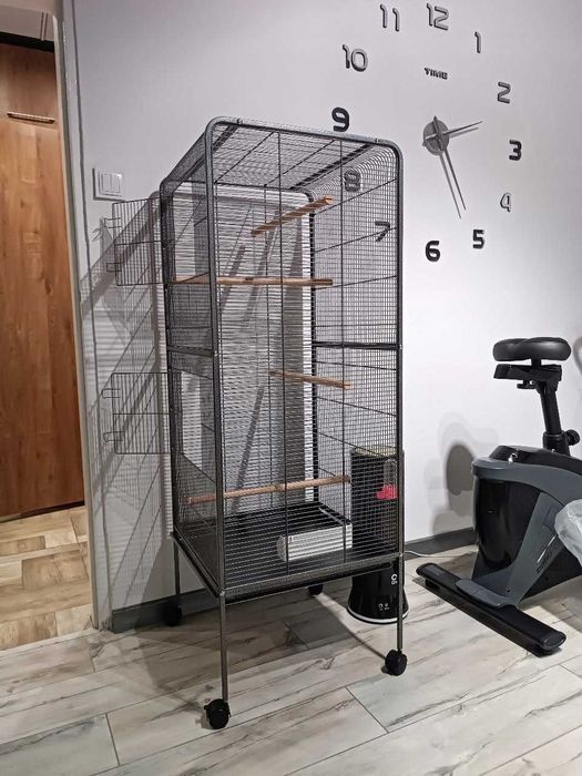 Klatka dla papug ptaków egzotycznych woliera 146 cm na kółkach Nowa