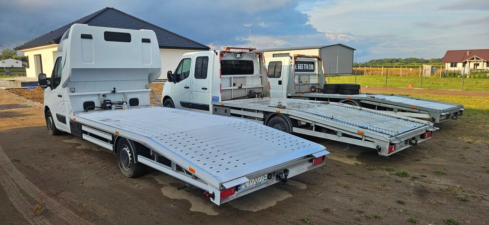 Transport Pojazdów Holowanie Pomoc Drogowa Lubasz Polska Europa