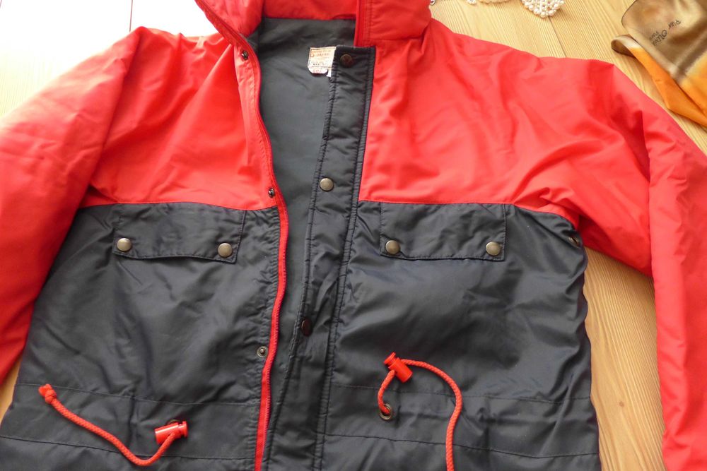 Autentyk VINTAGE kurtka parka PRL oldchool skandynawski design retro