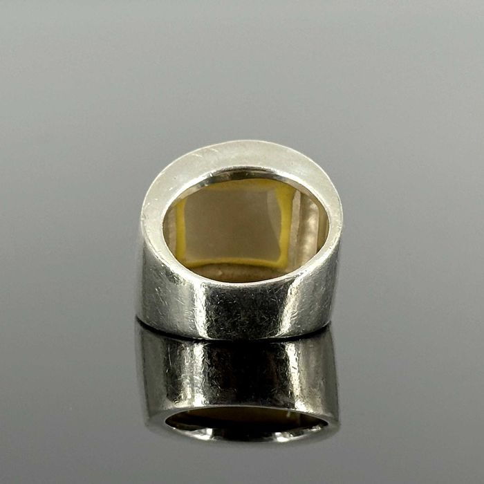 Srebro - Srebrny pierścionek z Macicą Perłową - próba 925