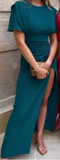 sukienka Lou fallon zielona XS- wesele, studniówka, sylwester