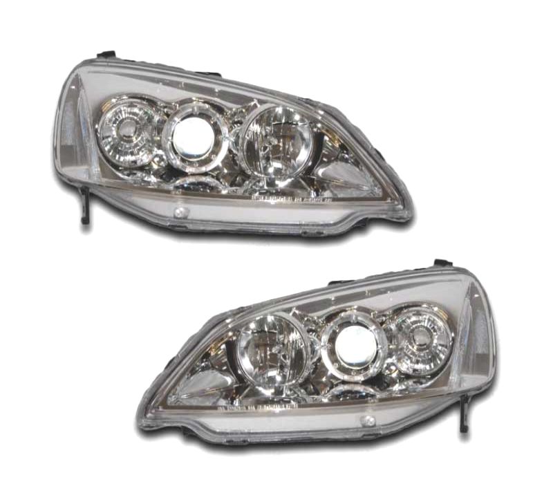 FAROIS ANGEL EYES HONDA CIVIC COUPÉ 01- CROMADO