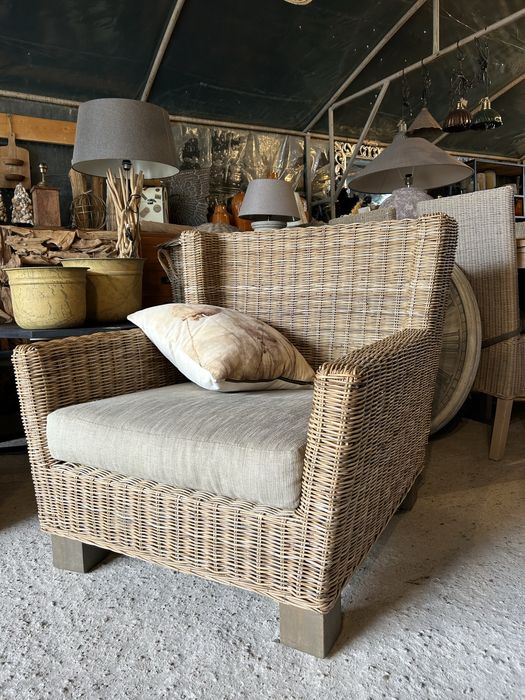 Fotel ogrodowy rattan XXL loberon farmhouse jak riviera