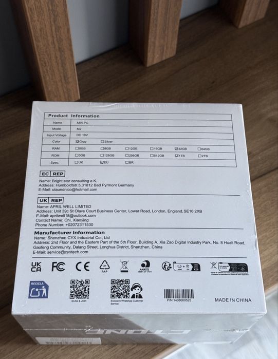 Mini Pc Ctone Matrix Mini M2