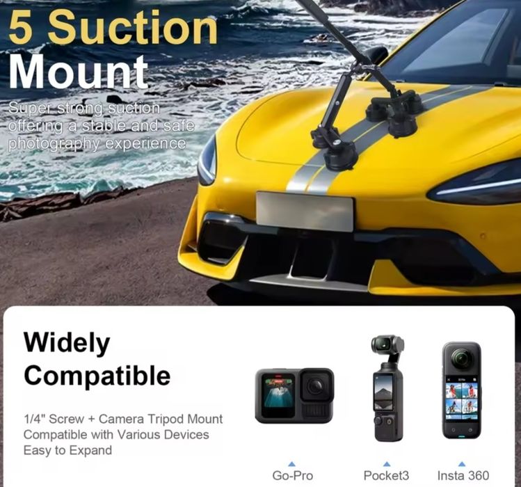 Selfiestick do kamer Insta360 x5 x4 x3 GoPro DJI OSMO  2 metry długośc