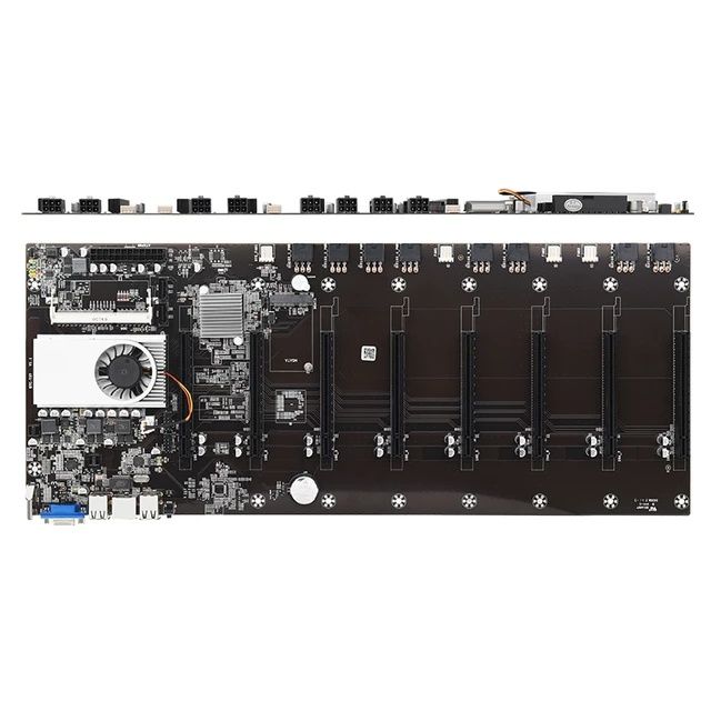 Материнська плата для майнінгу/ Riserless mining motherboard 8 GPU bit