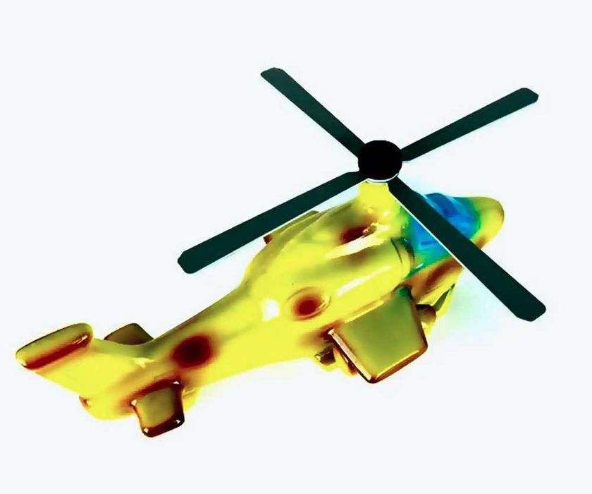 Бутылка-сувенир из серии военный вертолет