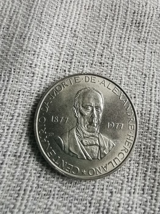 25 escudos - 1977 Centenário do Falecimento de Alexandre Herculano