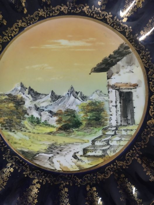 Prato em porcelana de Alcobaça