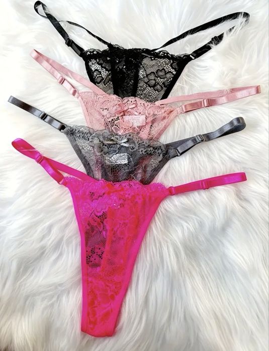 Стрінги.Труси кружевні.Набір стрінгів мереживних