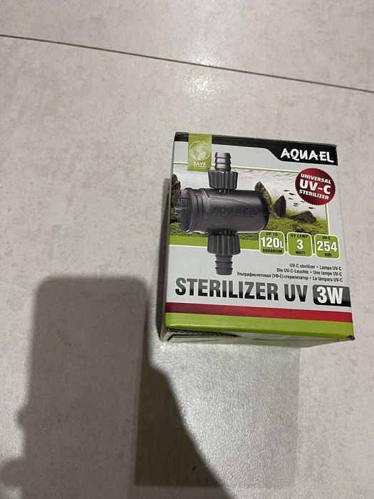 AQUAEL STERYLIZER UV c AS Sterylizator 3W do akwarium na glony, lampa