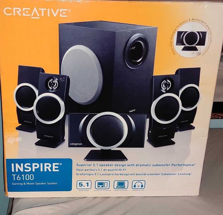 Creative Inspire T6100 / Głośniki 5.1 / Zestaw / Komputerowe