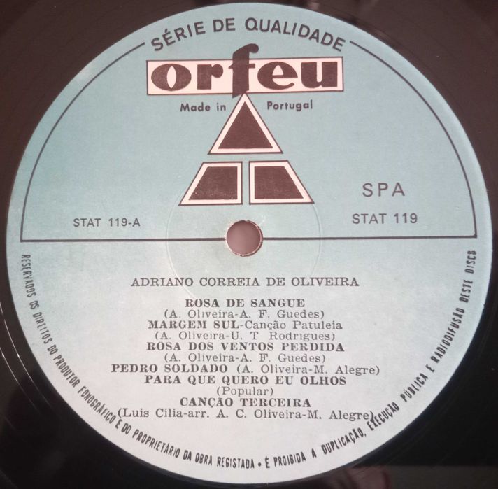 Adriano Correia de Oliveira - - - - - Margem Sul - - - - - LP