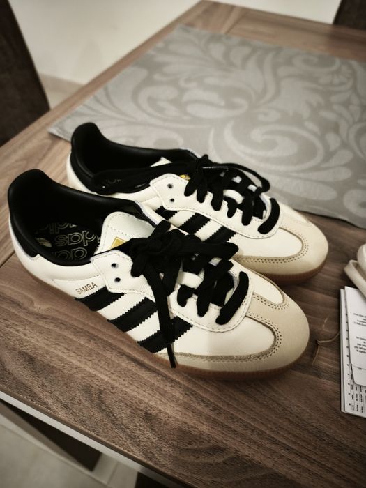 tenis mulher adidas samba og bege tamanho 36