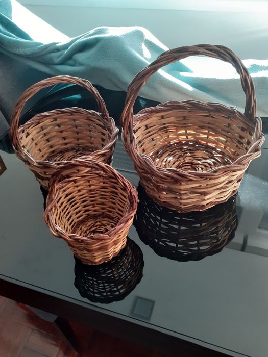 Cestas em vime/Artesanato