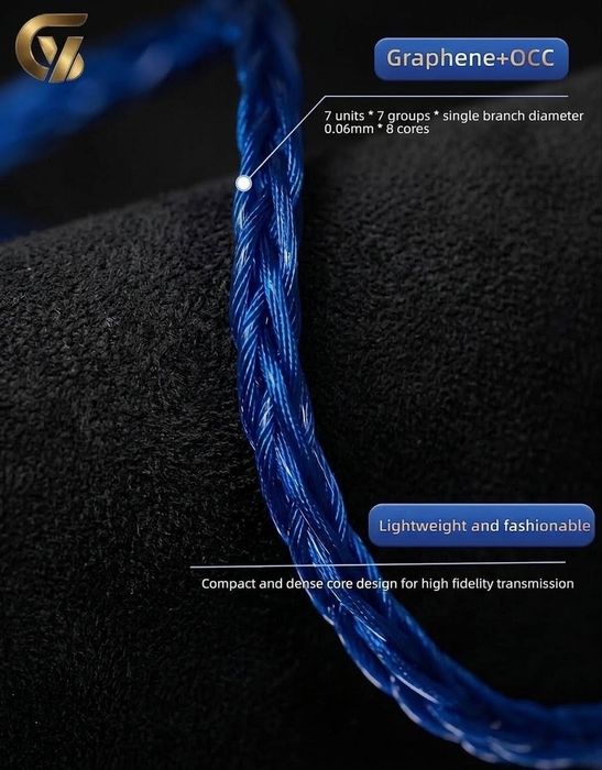 GY-318 Qinglong 2Pin/QDC/Double 3.5 Modułowy Kabel 3x Wtyki 2.5,3.5,4.4mm