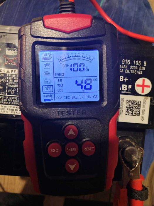 Akumulator samochodowy EFB+ 49Ah, 540A, 100% sprawności