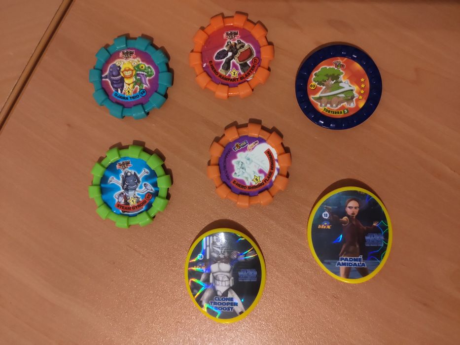 Tazos Matutazos Dunkin Angry Birds Mortal Kombat Yu-Gi-Oh Star wars