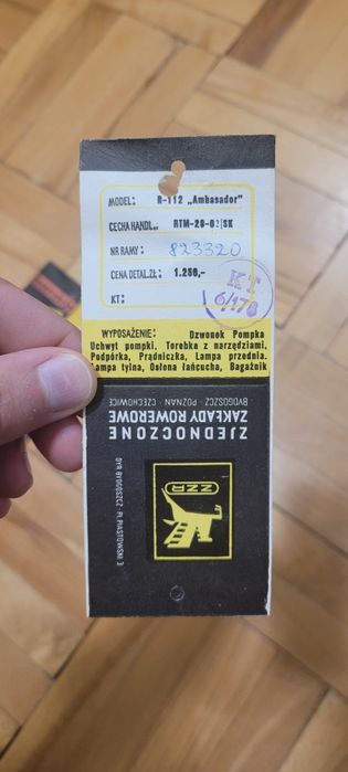 Instrukcja obsługi zzr romet abmasador karat prl predom