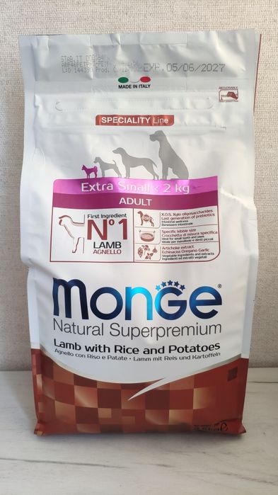 Корм для собак Monge Extra Small 2 кг