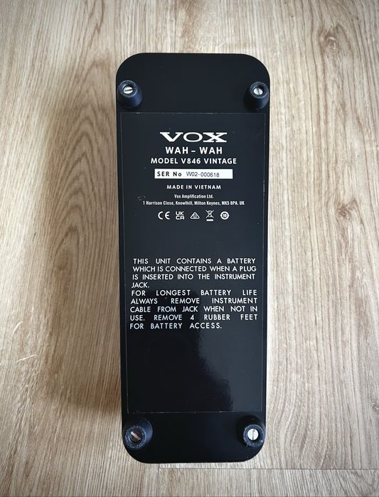 Vox V846 Vintage Wah Wah