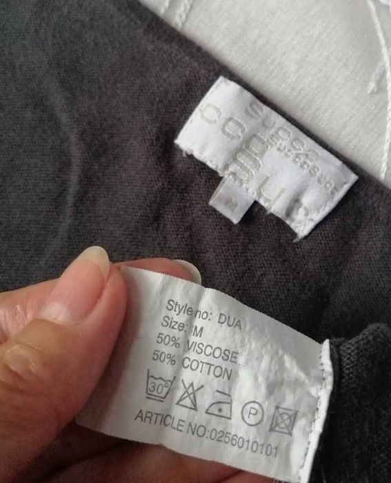 Succo j.Nowa Oversize Pantera tunika szara czarna bluzka sweter M L XL