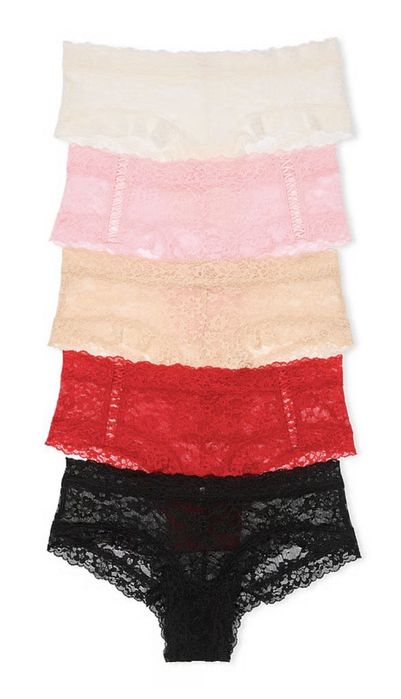 Трусики набір Victoria's Secret M труси набор мереживо комплект