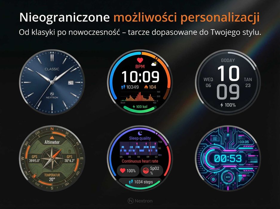 SMARTWATCH smartwatch amoled gps rozmowy bt sport – NOWY