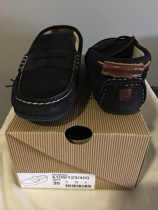 Sapatos Mocassins Azul Marinho T35