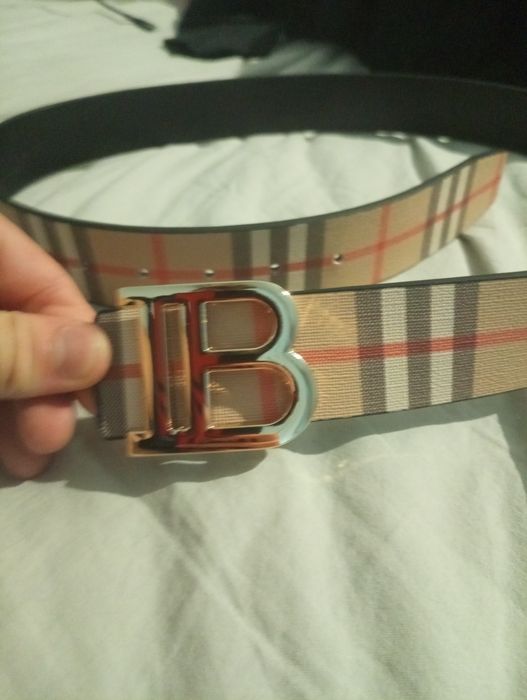Pasek Burberry Złoty