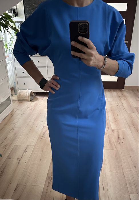 Sukienka Zara kobalt