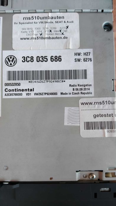 Radio Nawigacja RNS 510 VW