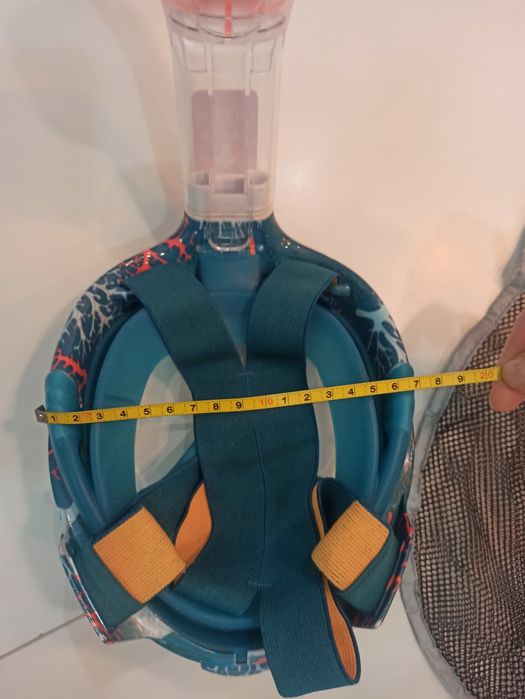 SUBEA Maska do snorkelingu Easybreath Junior XS dla dzieci TURKUSOWY