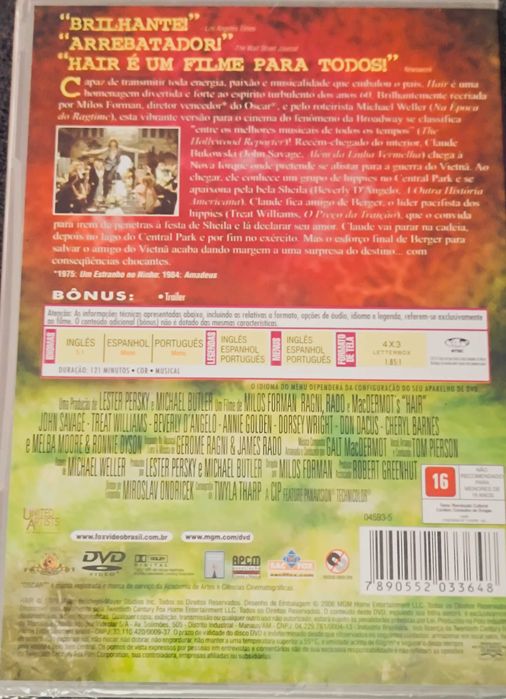 Dvd filme Musical Hair
