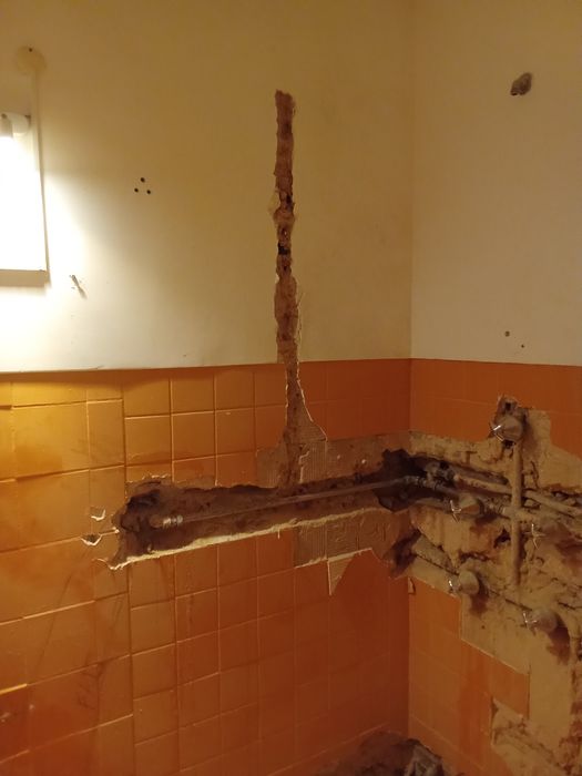 Canalização,  da casa de baho   completa
