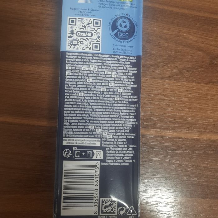 Насадки oral b Precision clean на електричні зубні щітки 8 шт