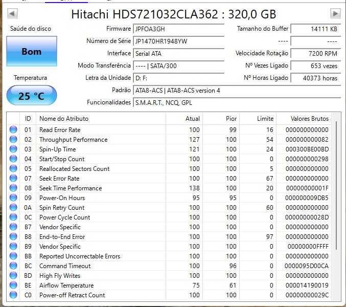 Disco HDD 320GB Hitachi