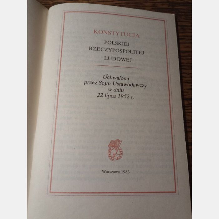Konstytucja PRL. 1983rw.