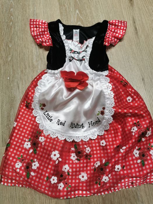 Strój przebranie kostium czerwony kapturek