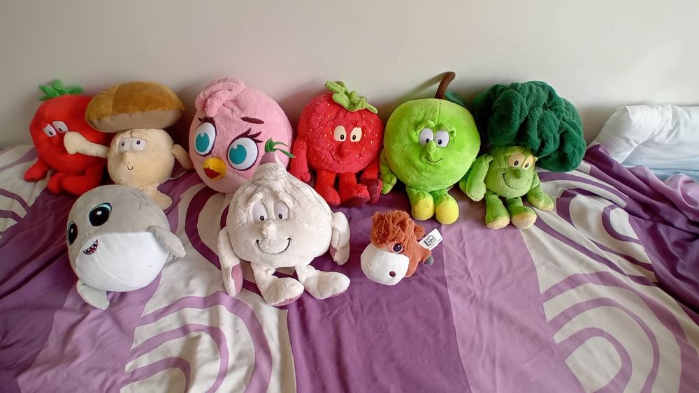 Peluches de vários tamanhos