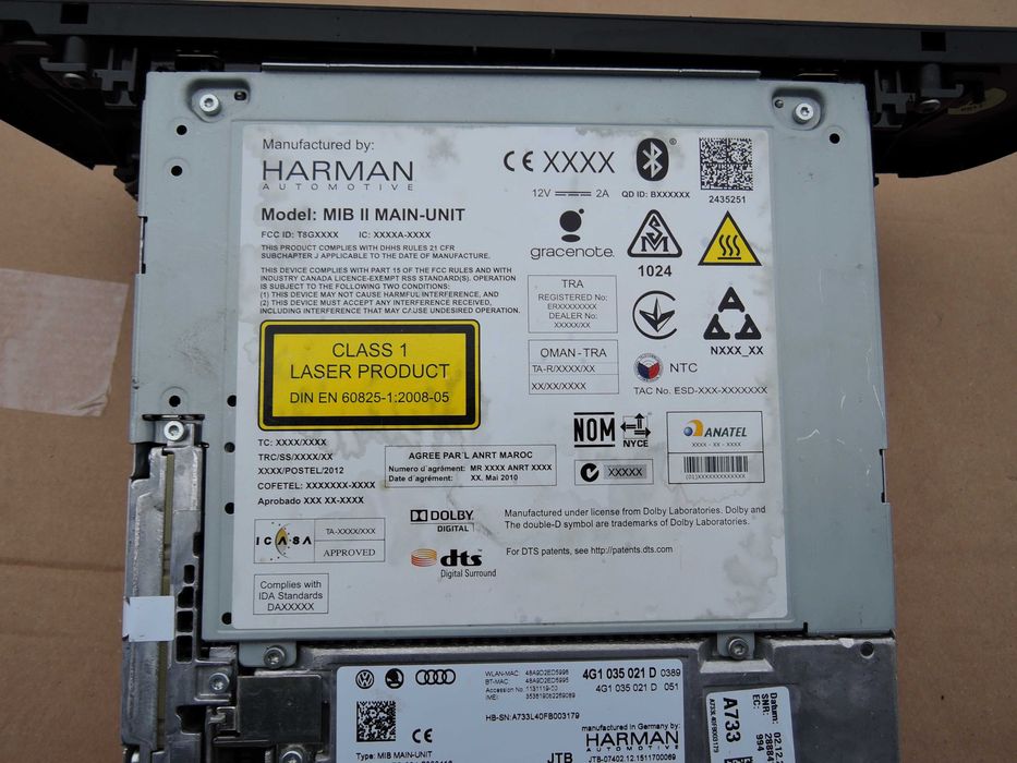 Audi A6 RS6 C7 A7 lift Panel Multi Nawigacja MIB  4G1.035.021D