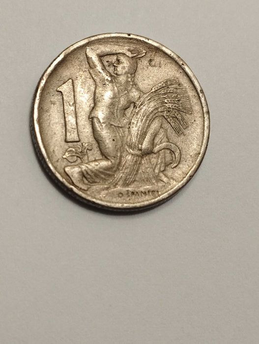 Sprzedam monetę Czechosłowacja 1 korona 1946r.