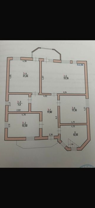 3 кімнатна в будинку вул.Кишинівська