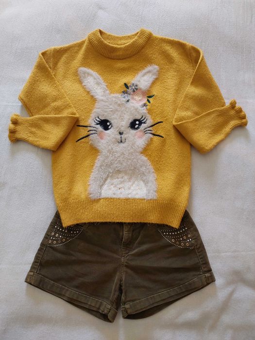 Lote Camisola Coelhinho + Calções Bombazine, 8A