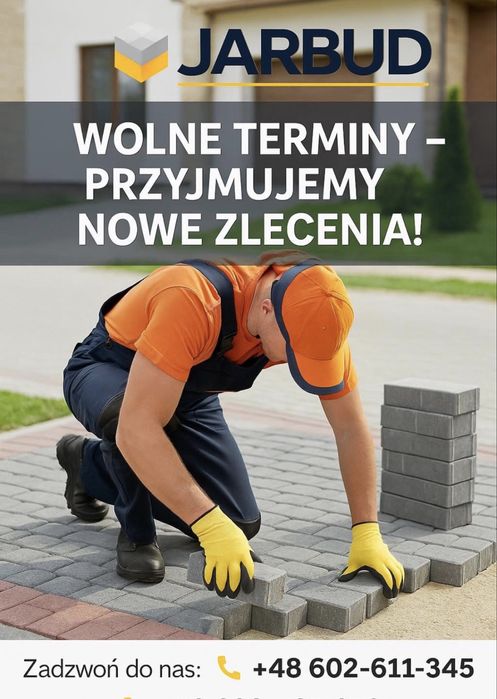 Układanie kostki brukowej - wolne terminy