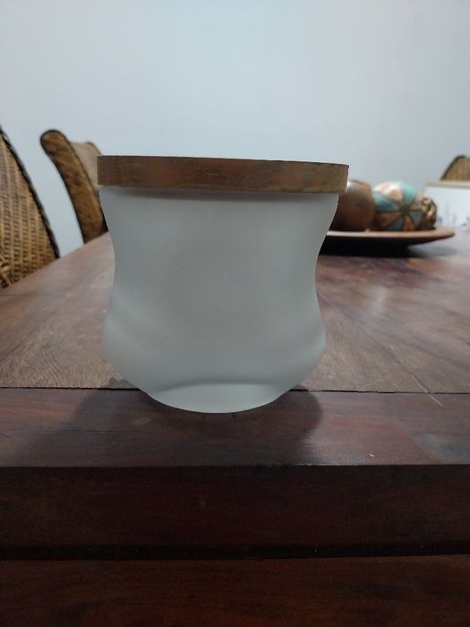 Frasco Algodao vintage vidro